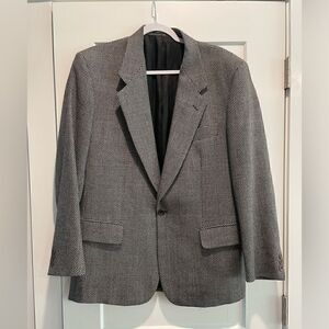 Lubiam Charcoal Grey & White Sports Coat